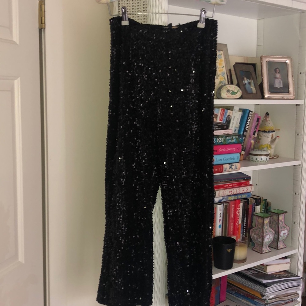 Black Sequin pants